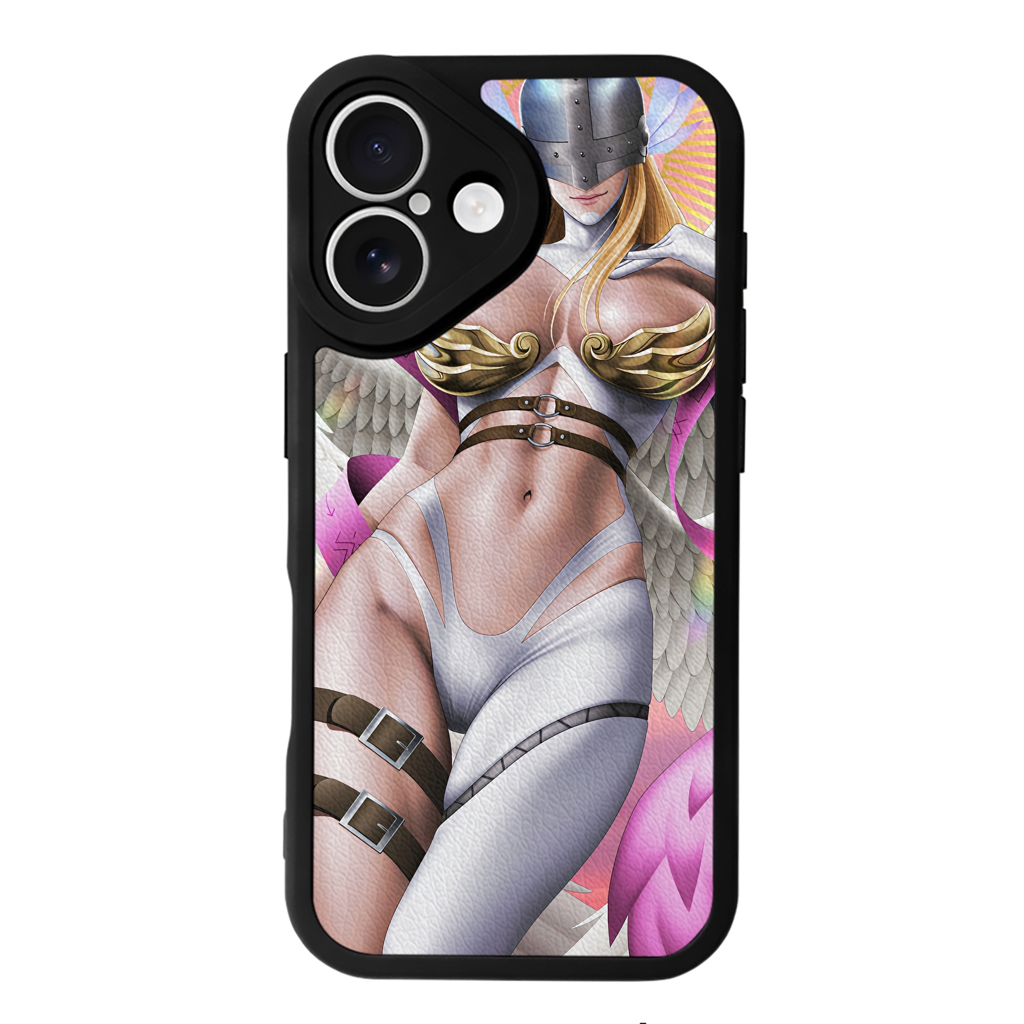 （画像用） Digimon デジタルモンスター/デジモン 【iPhone 16シリーズ対応】シリコンスマホケース（レザー調） 材質：シリコン